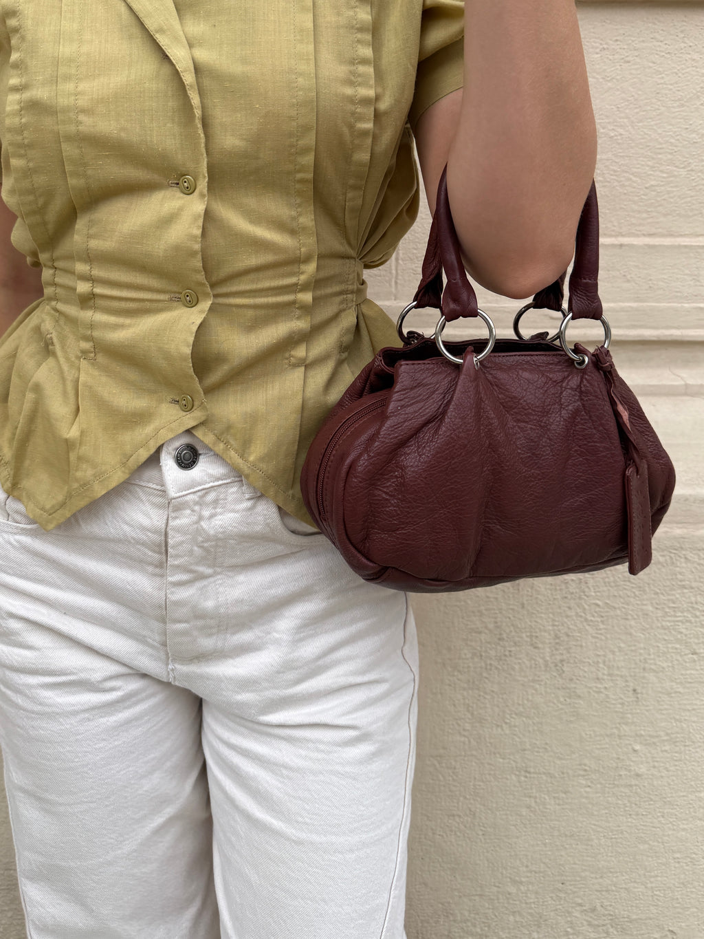 Vintage 100% Genuine Leather Bag S