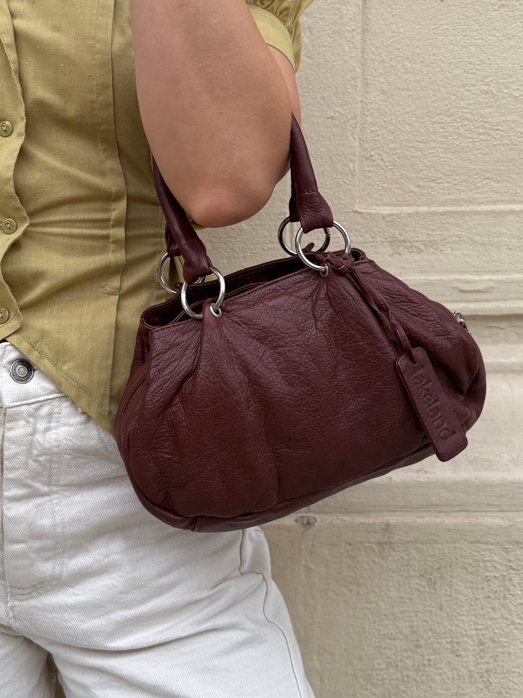 Vintage 100% Genuine Leather Bag S
