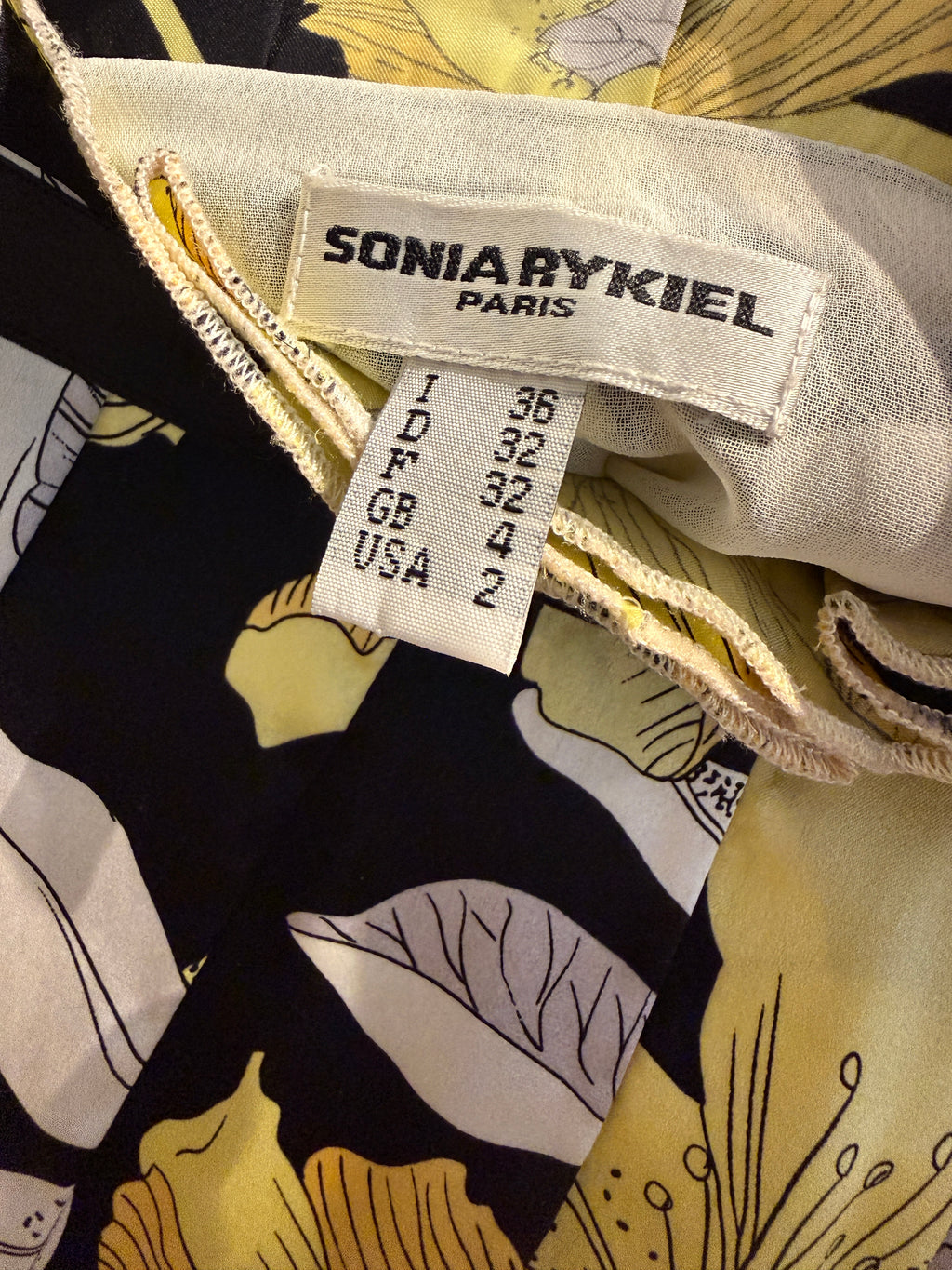 Vintage 100% Silk Sonia Rykiel XS/S
